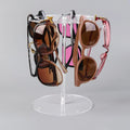 Transparent Rotatable Sunglasses Stand