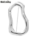 Geometric Stainless Steel Brooch