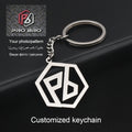 Custom Logo Stainless Steel Keychain
