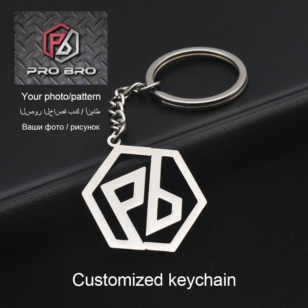 Custom Logo Stainless Steel Keychain