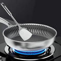 Tri-Ply Honeycomb Stainless Skillet