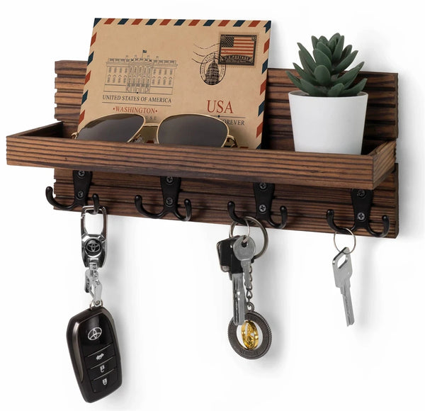 Rustic Wall Mounted Entryway Key Organizer