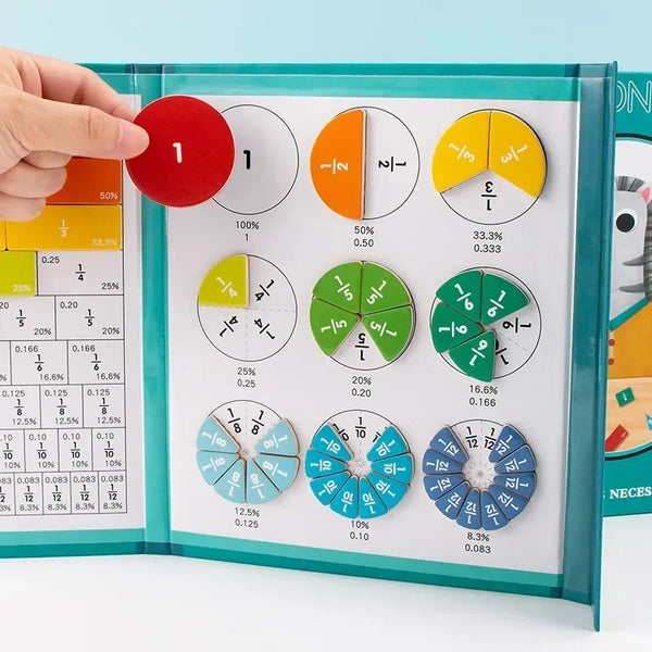 Magnetic Montessori Fraction Set