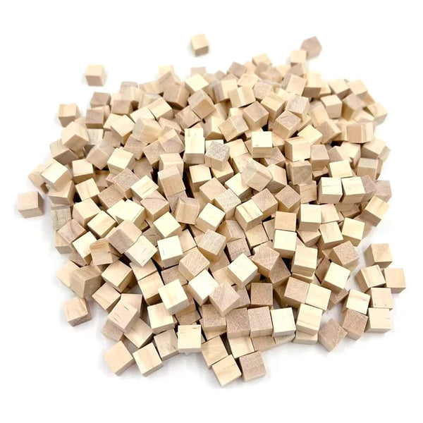 Natural Wood Craft Cubes