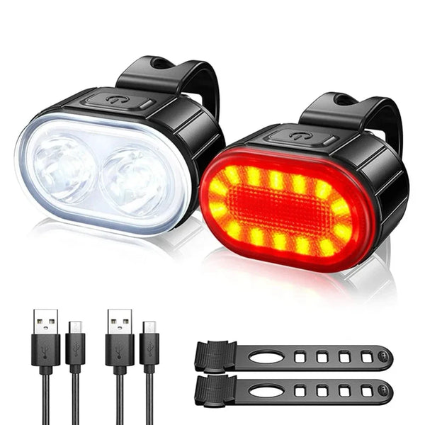 Rechargeable Bicycle Light Set