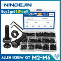 NINDEJIN Hex Socket Screw and Nut Set