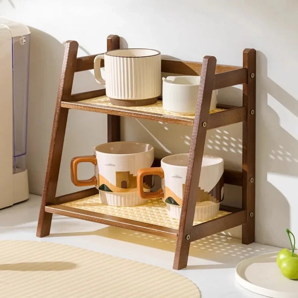Bamboo Countertop Coffee Organizer