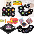 Retro Vinyl Record Cup Coasters