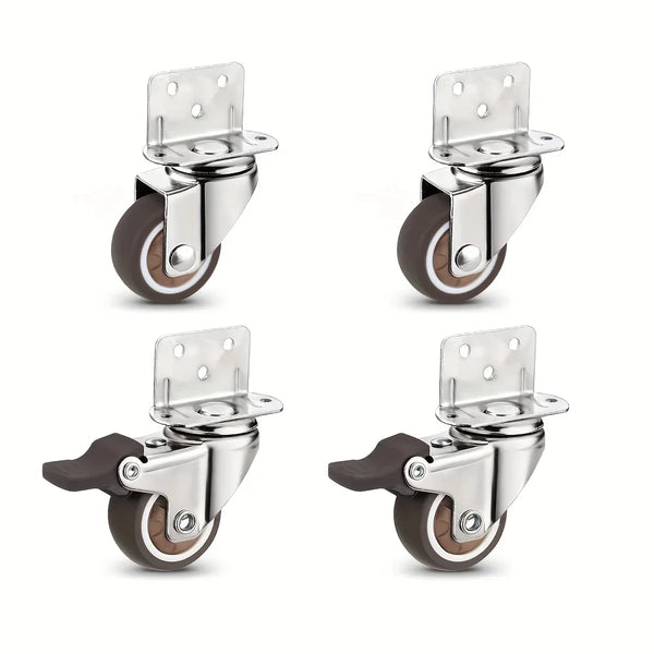 L-Shaped Side Mount Casters