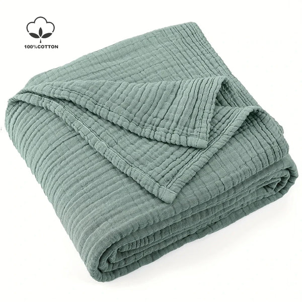 Cotton Muslin Throw Blanket
