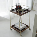 Vintage Wooden Rolling Kitchen Cart