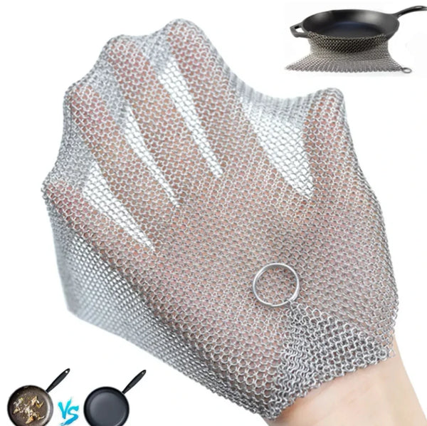 Chainmail Cast Iron Scrubber