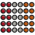 Luz de posición lateral LED DRL 12V 24V para camión, auto, tráiler, autobús, luz trasera de freno, accesorios para camión, luces traseras