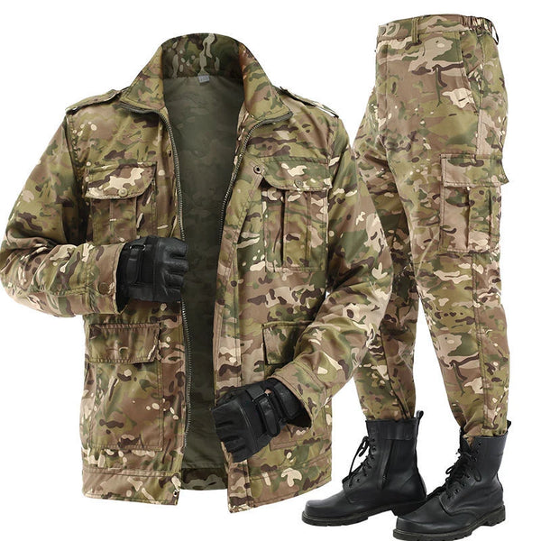 Nuevo producto, overol de camuflaje para hombre, resistente al desgaste, a la suciedad y a los desgarros, ideal para primavera y otoño en obras de construcción.