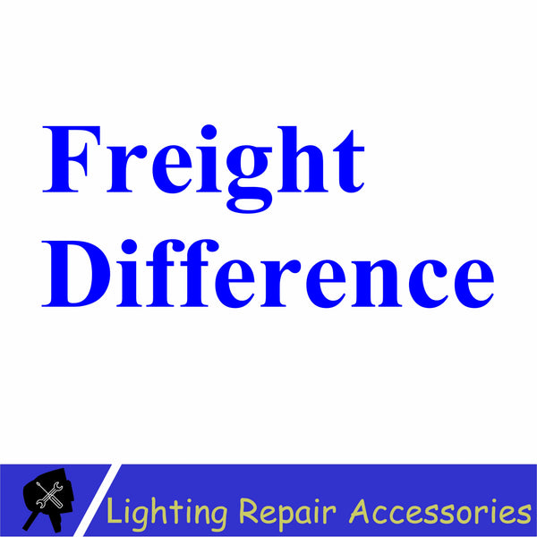 Stage lighting accessories Freight difference/reissue after sale
