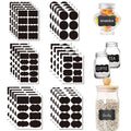 5 Sheets Chalkboard Labels Stickers Waterproof Reusable Blackboard Stickers Chalk Labels for Mason Jars Storage Bins Bottles