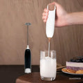 Electric Milk Frother Dry Battery Powered Portable Mini Milk Foam Maker Cappuccino Coffee Creamer Egg Stirrer Whisk for Kitchen