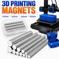 120pcs 3D Printing Magnets Set 4 Different Sizes Powerful Neodymium Magnet 3d Printing Tools Kit Multi-Use for Fridge, Storage