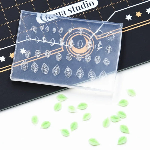 Miniature Leaf Silicone Mold 3D Embossing Small Leaf Mini Decorative Leaf Jewelry Mold Polymer Clay Rapid Molding Ceramic Tool