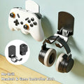 Universal Headphone Stand Adhesive Plastic Wall Mount Hanger Under Desk Headset Holder Bracket for Gaming Earphone Storage Rack