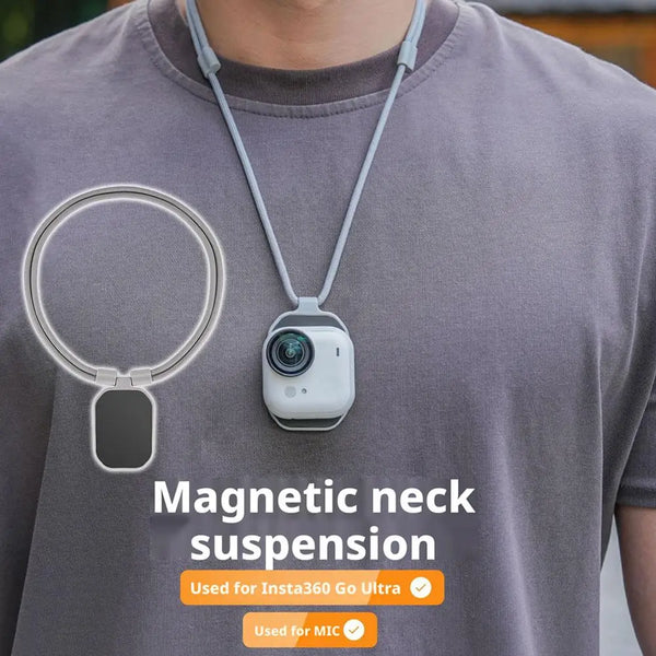 Sunnylife Magnetic Neckband for Insta360 Go Ultra, First-Person POV Vlogging