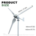 5000W 5KW Horizontal Axis Wind Turbine 24V 48V 96V Wind Generator CE Certified Free Energy Low Speed Start Off Grid for Home Use