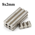 8x2mm Super Powerful Round Magnet Neodymium Magnet NdfeB N35 Strong Permanent Magnetic imanes Refrigerator Magnet
