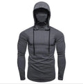 2026 Men Solid Color Hoodies Autumn Leisure Fitness Sweatshirt Men's Thin Sweater Hooded Long-Sleeved Hoodie M-5XL