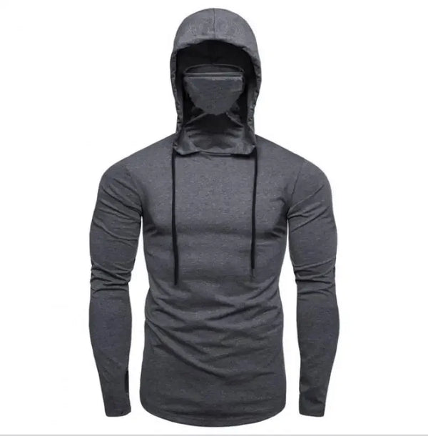 2026 Men Solid Color Hoodies Autumn Leisure Fitness Sweatshirt Men's Thin Sweater Hooded Long-Sleeved Hoodie M-5XL