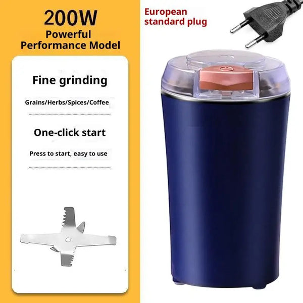 Portable Electric Coffee Grinder 500ml with 8 Blades for Beans, Nuts and Spices
