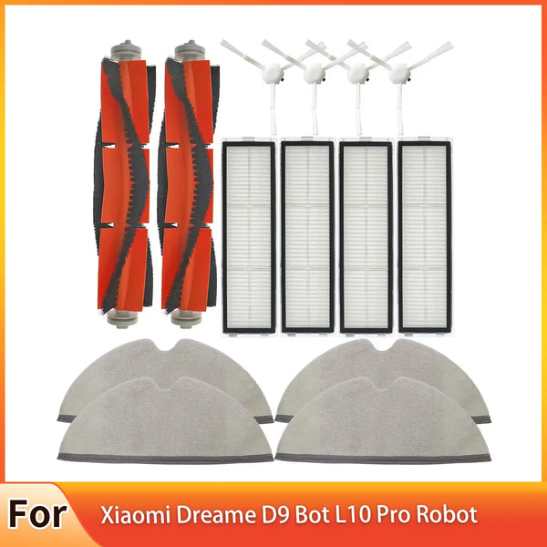 Filter Mop Cloth for Xiaomi Dreame D9 Bot L10 Pro Robot Vacuum Cleaner Accessories Side Main Brush Spare Parts Set For Home