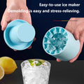 Silicone Ice Cube Mold Round Ice Bucket Summer Homemade DIY Refrigerator Freeze Ice Maker Creative Ice Cube Mold Kitchen Tools