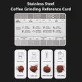 1Pc Coffee Powder Grinder Thickness Comparison Card Grinding Reference Scale Accurate Measurement Coffee Accessories