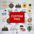 Custom Enamel Metal Lapel Pin Gold Badge Custom Paint Pin Badge Cheap Custom Your Own LOGO Badges Customizable Your Lapel Pin