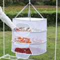 Folding Food Drying Net Anti-mosquito Folding Dry Rack Hanging Basket Herb Drying Net Hanging Basket Dryer Bag For Plants Fruit