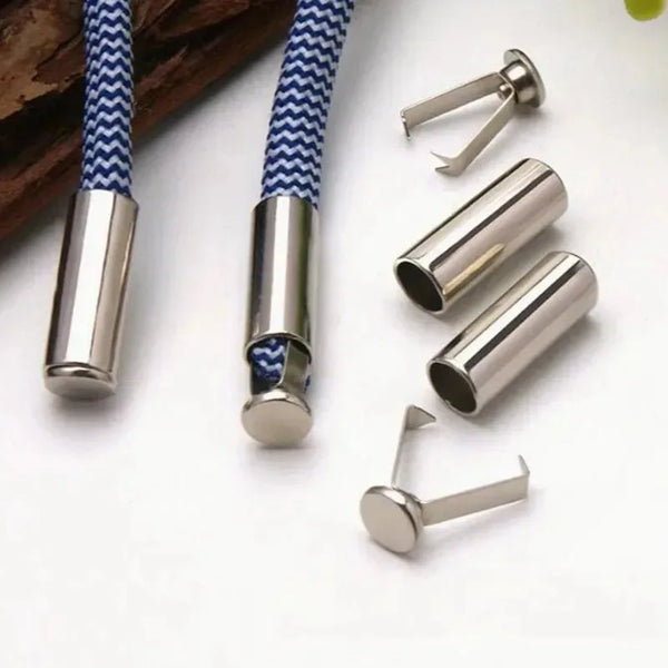 10pcs Heavy Duty Cord Locks Adjustable Metal Clips Secure Fastening for Shoelaces Bags Hoodies DIY Crafts Organizing Cables