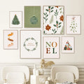 Christmas Decor Tree Garland Wall Art Canvas Painting Nordic Posters and Prints Merry Christmas Picture Living Room Home Decor