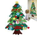 Felt Wall Christmas Tree Seasonal Decoration New Year DIY Felt Christmas Tree Decor for Home Apartment Living Room Bedroom