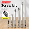 6 PCs Non-Slip Magnetic Cross Head Household Electric Driver Screw Set - High Hardness Hand Drill Bits for Electric Screwdrivers