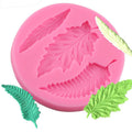 Green Leaf Silicone Cake Mould 3D Cake Fondant Mold Kitchen Baking Chocolate Fondant Lace Molds Wedding Cake Decorating Tools
