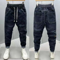Luxury Harem Casual Jeans Spring Autumn Denim Jeans Men's Pants Fashion Korean-Style Loose Mid-Waist Streetwear Small-Leg Pants