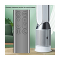 Replacement Remote Control Suitable for DP01 DP03 TP02 TP03 Air Purifier Leafless Fan Remote Control Grey