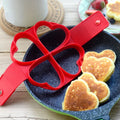 Pancake Maker Multiple Shapes 4 Holes Nonstick Silicone Baking Mold Ring Fried Egg Mold for Family Cooking DIY Daily Surprises
