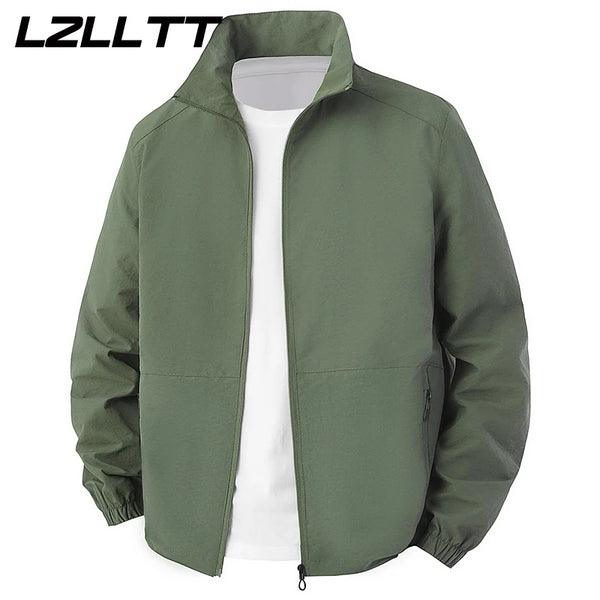 Chaquetas impermeables de primavera para hombre, abrigos informales cortavientos para hombre, chaquetas de exterior de moda para hombre de otoño, cortavientos masculino LZLLTT