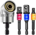 Adaptador de enchufe de ángulo de 105 grados de grado de impacto, juego de extensión de destornillador para herramientas manuales y eléctricas, soporte para destornillador, accesorio para taladro y tuercas