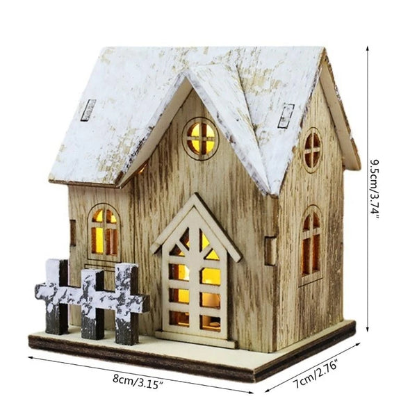 Adorno de escritorio con luz LED para decoración navideña, realzador de ambiente festivo para el hogar, oficinas y decoración de tiendas