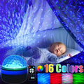 Rotating Star and Moon Projector Night Light, USB Magic Ball Stage Lamp