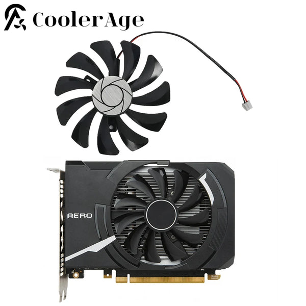 85MM HA9010H12F-Z GTX1650 2Pin Video Card Fan For MSI GeForce GTX 1650 AERO ITX 4G OC Graphics Card Replacement Cooling Fan