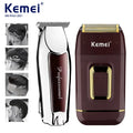 Kemei Portable Hair Clipper USB Charging Rechargeable Electric Shaver Beard Trimmer Hair Cutting Machine Kit KM-9163 KM-2031