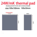 Great 24w 22w 20w 18.6w 16.5w OEM thermal pad for GPU CPU Heatsink Cooling Conductive Silicone Pad thickness 0.75 1.25 1.75mm